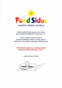 Fond Sidus - vracíme dětem úsměvy